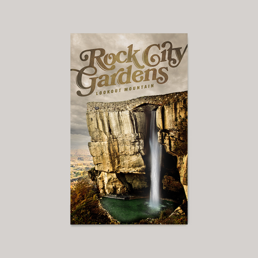 rock city, rock city gardens, lookout mountain, mountain, waterfall, view, travel, typography, danjnewsom, lovers leap, chattanooga, tennessee